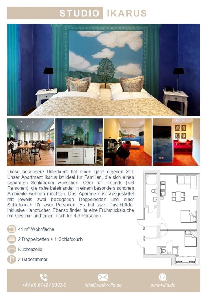 Park Villa Zentral Am Mittelrhein - Zimmer & Apartments Boppard Zewnętrze zdjęcie
